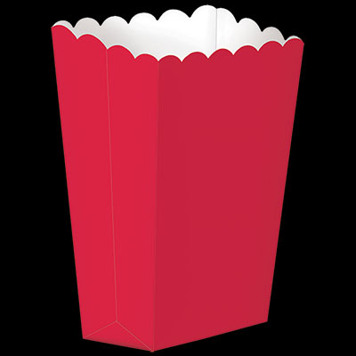 Red Mini Popcorn Boxes - 5ct