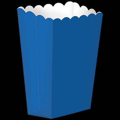 Royal Blue Mini Popcorn Boxes - 5ct
