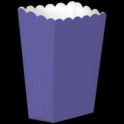 Purple Mini Popcorn Boxes - 5ct